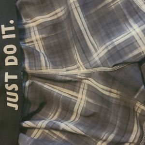 Nike Dri-Fit Black/Grey Gingham Running Shorts